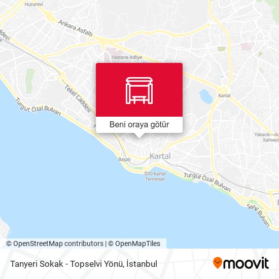 Tanyeri Sokak - Topselvi Yönü harita