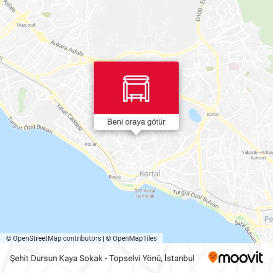 Şehit Dursun Kaya Sokak - Topselvi Yönü harita