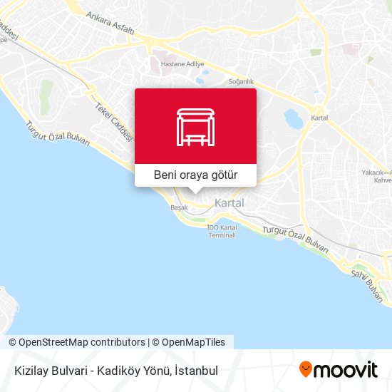 Kizilay Bulvari - Kadiköy Yönü harita