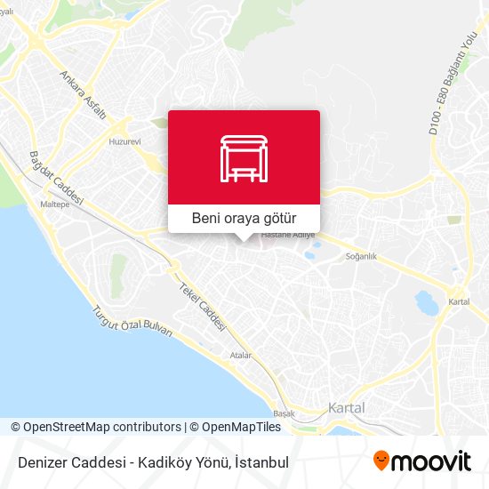 Denizer Caddesi - Kadiköy Yönü harita