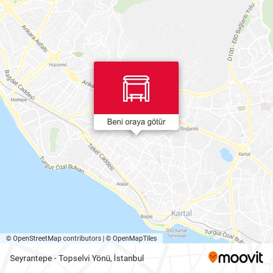 Seyrantepe - Topselvi Yönü harita