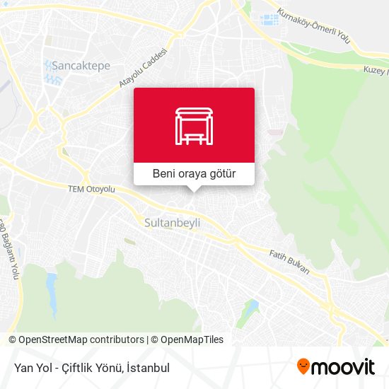 Yan Yol - Çiftlik Yönü harita
