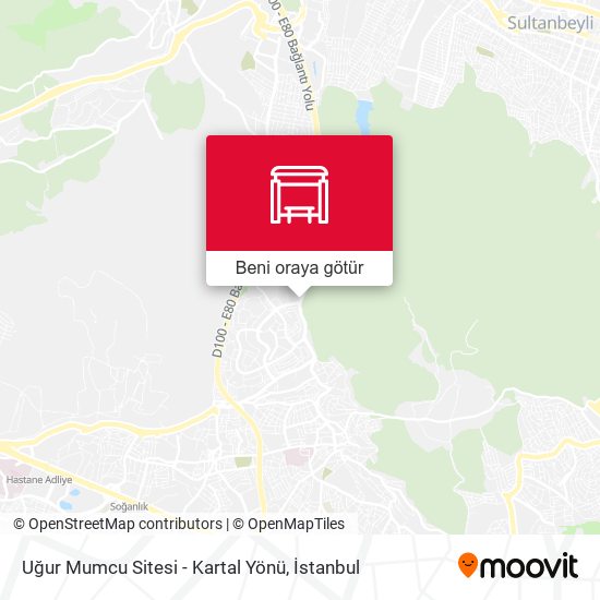 Uğur Mumcu Sitesi - Kartal Yönü harita