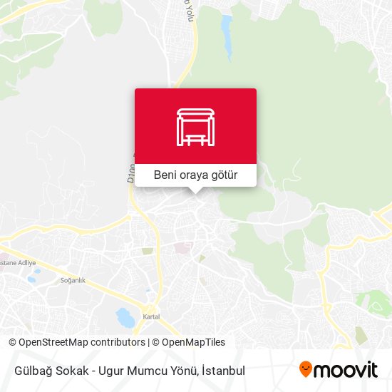 Gülbağ Sokak - Ugur Mumcu Yönü harita