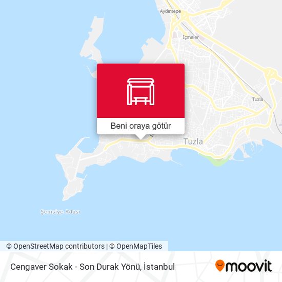 Cengaver Sokak - Son Durak Yönü harita