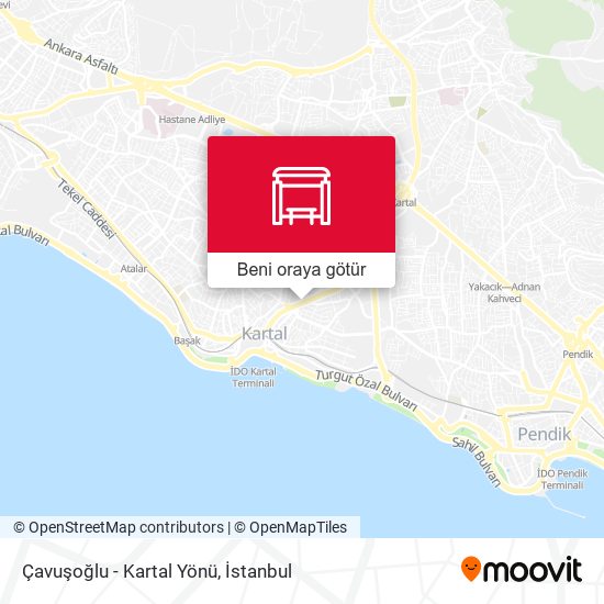 Çavuşoğlu - Kartal Yönü harita