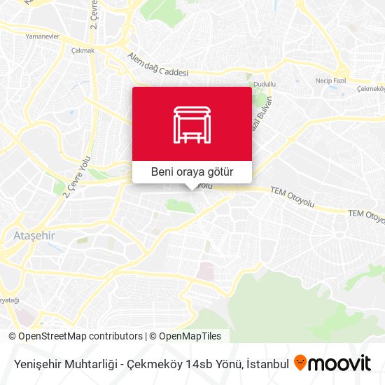 Yenişehir Muhtarliği - Çekmeköy 14sb Yönü harita