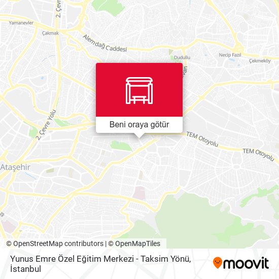 Yunus Emre Özel Eğitim Merkezi - Taksim Yönü harita