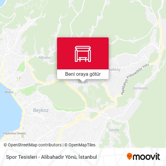 Spor Tesisleri - Alibahadir Yönü harita