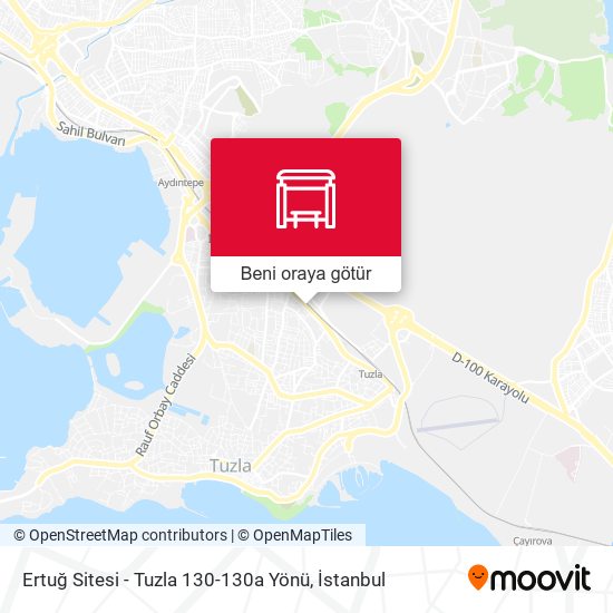 Ertuğ Sitesi - Tuzla  130-130a Yönü harita