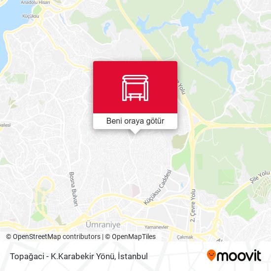 Topağaci - K.Karabekir Yönü harita