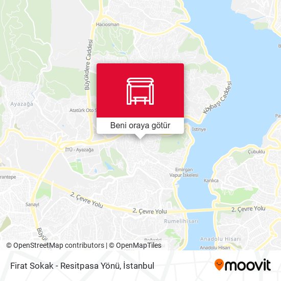 Firat Sokak - Resitpasa Yönü harita