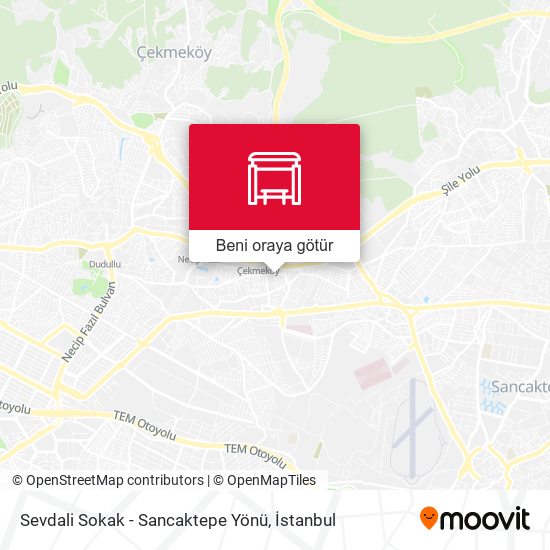 Sevdali Sokak - Sancaktepe Yönü harita