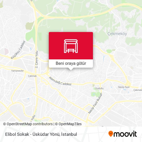 Elibol Sokak - Üsküdar Yönü harita