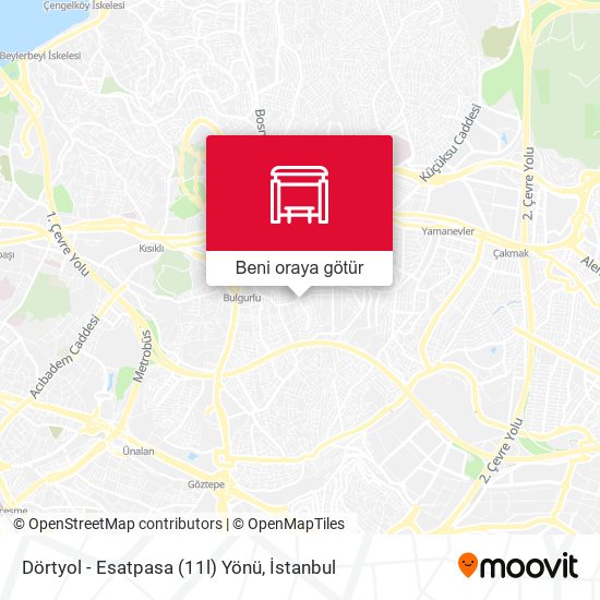 Dörtyol - Esatpasa (11l) Yönü harita