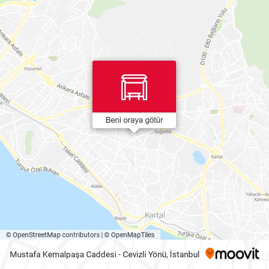 Mustafa Kemalpaşa Caddesi - Cevizli Yönü harita
