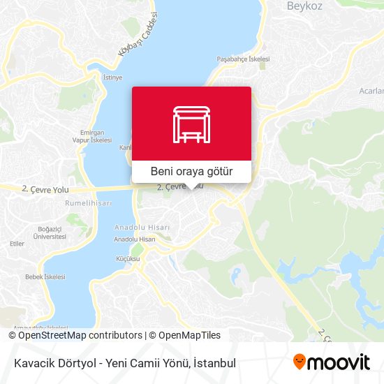 Kavacik Dörtyol - Yeni Camii Yönü harita