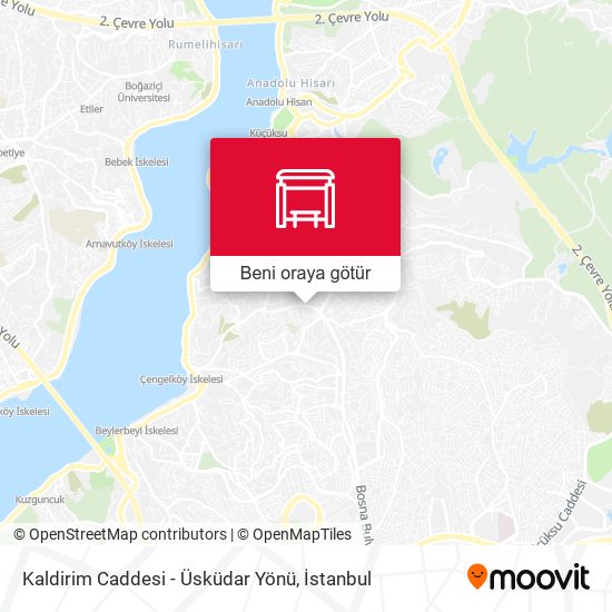 Kaldirim Caddesi - Üsküdar Yönü harita