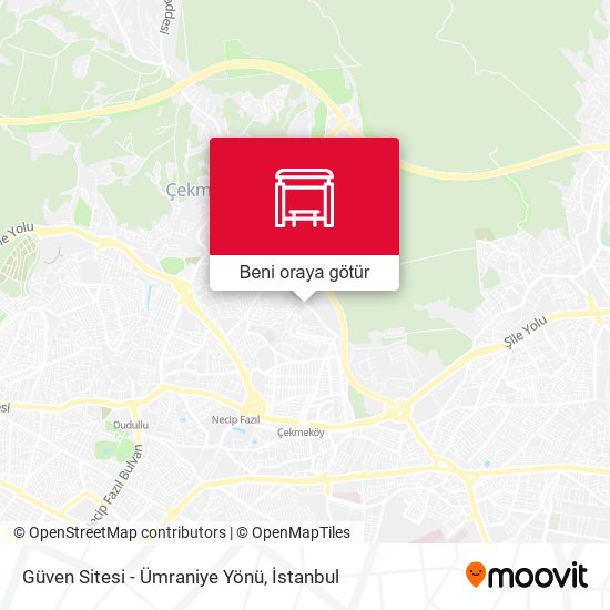 Güven Sitesi - Ümraniye Yönü harita
