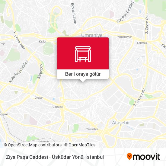 Ziya Paşa Caddesi - Üsküdar Yönü harita