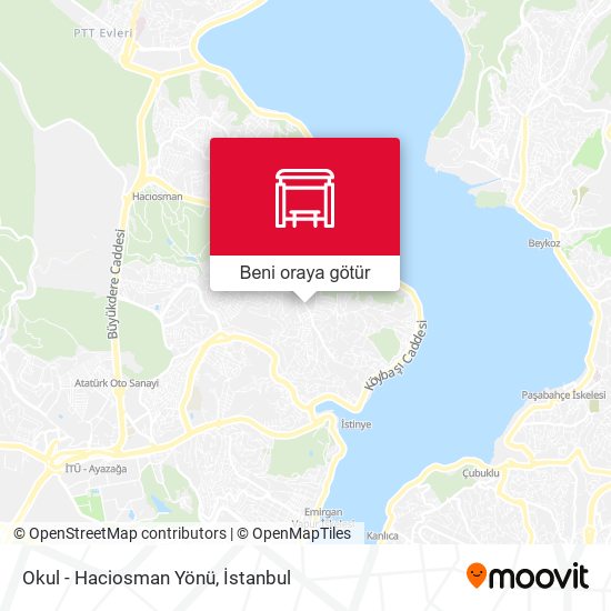Okul - Haciosman Yönü harita