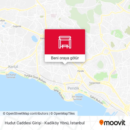 Hudut Caddesi Girişi - Kadiköy Yönü harita