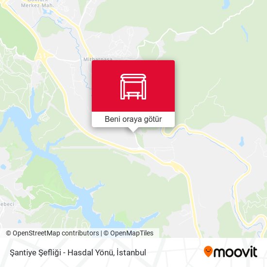 Şantiye Şefliği - Hasdal Yönü harita