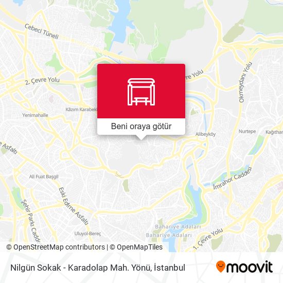 Nilgün Sokak - Karadolap Mah. Yönü harita