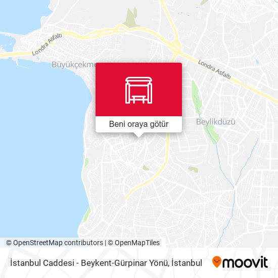 İstanbul Caddesi - Beykent-Gürpinar Yönü harita