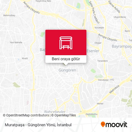 Muratpaşa - Güngören Yönü harita