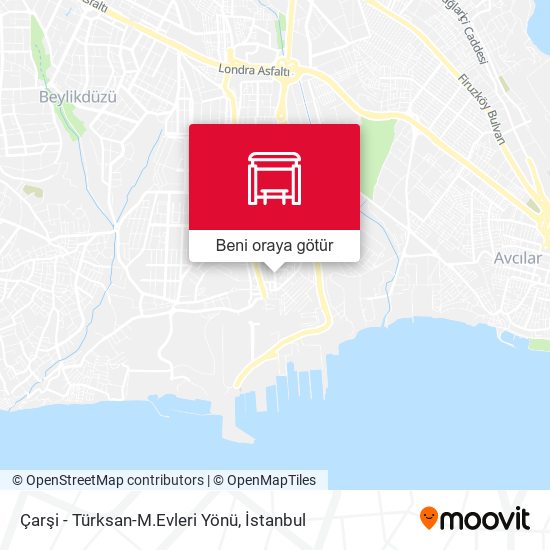 Çarşi - Türksan-M.Evleri Yönü harita
