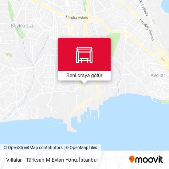 Villalar - Türksan-M.Evleri Yönü harita