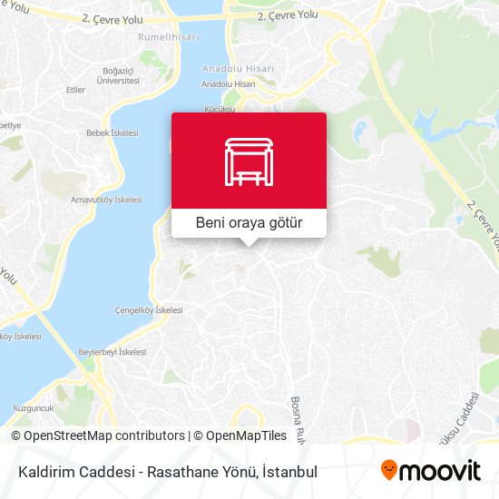 Kaldirim Caddesi - Rasathane Yönü harita