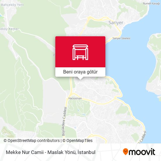 Mekke Nur Camii - Maslak Yönü harita