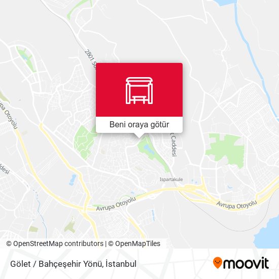 Gölet / Bahçeşehir Yönü harita