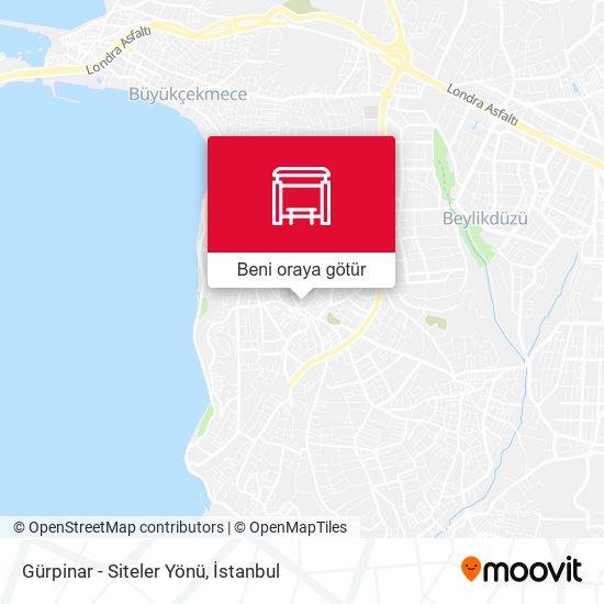 Gürpinar - Siteler Yönü harita