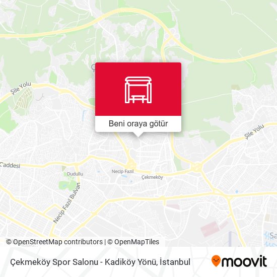Çekmeköy Spor Salonu - Kadiköy Yönü harita
