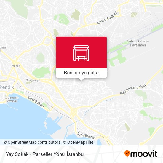 Yay Sokak - Parseller Yönü harita