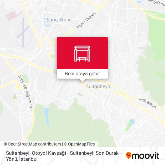 Sultanbeyli Otoyol Kavşaği - Sultanbeyli Son Durak Yönü harita