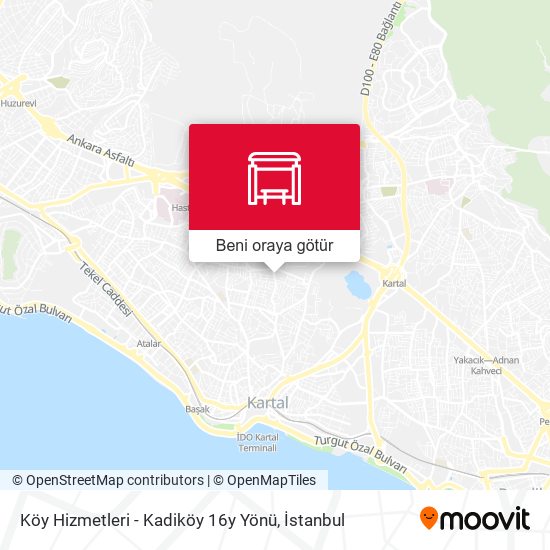 Köy Hizmetleri - Kadiköy  16y Yönü harita
