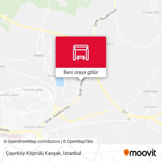 Çayırköy Köprülü Kavşak harita