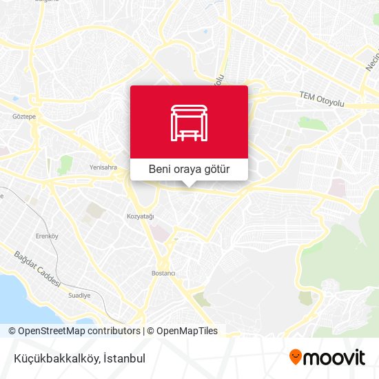 Küçükbakkalköy harita
