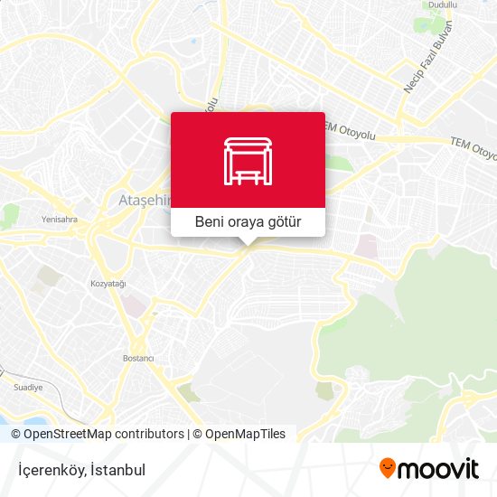 İçerenköy harita