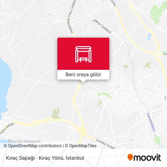 Kıraç Sapağı - Kıraç Yönü harita