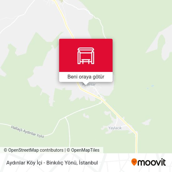 Aydınlar Köy İçi - Binkılıç Yönü harita