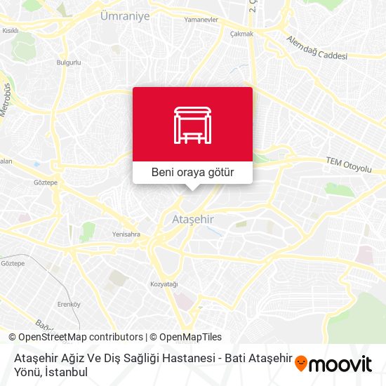 Ataşehir Ağiz Ve Diş Sağliği Hastanesi - Bati Ataşehir Yönü harita