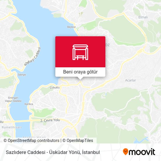 Sazlıdere Caddesi - Üsküdar Yönü harita