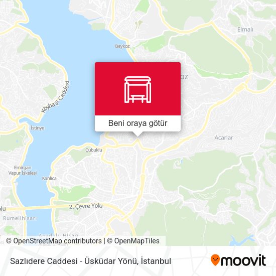 Sazlidere Caddesi - Üsküdar Yönü harita