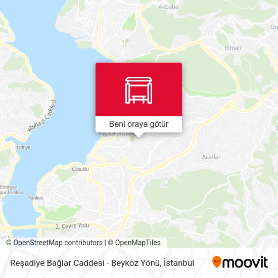 Reşadiye Bağlar Caddesi - Beykoz Yönü harita
