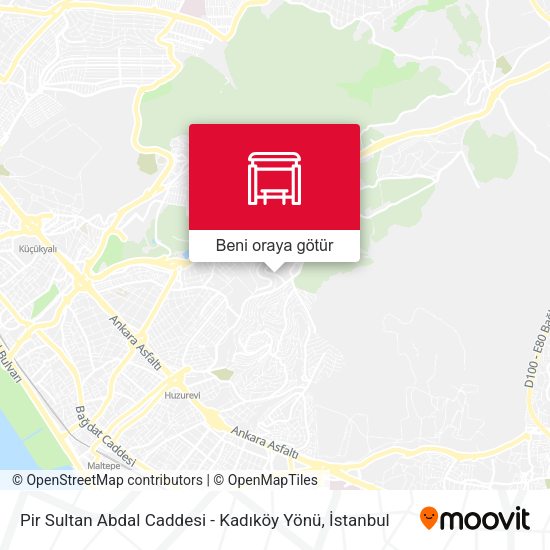 Pir Sultan Abdal Caddesi - Kadıköy Yönü harita